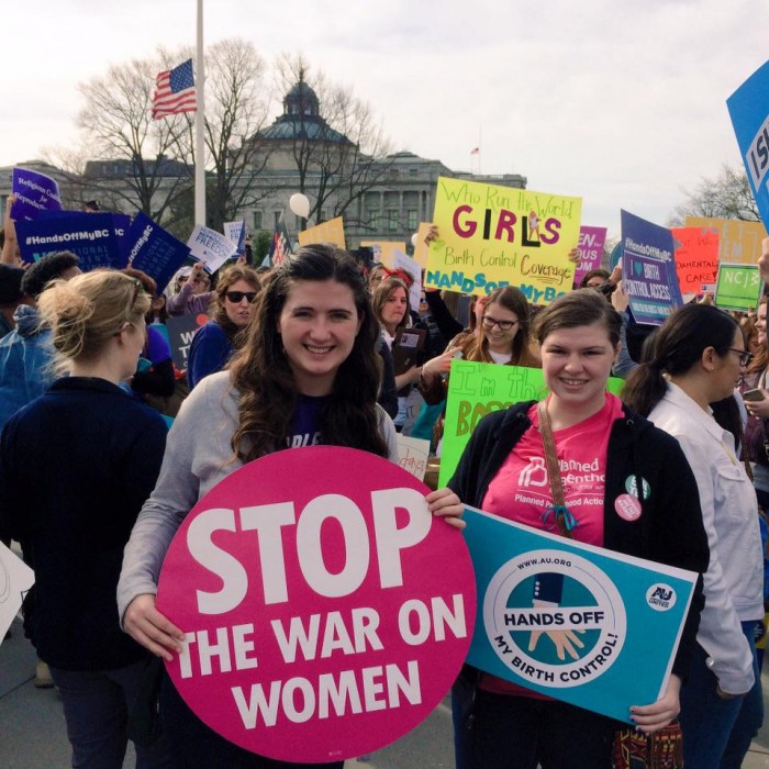 Rallying with passionate reproductive justice advocates at SCOTUS on March 23. (Photo by Kelli Musick)
