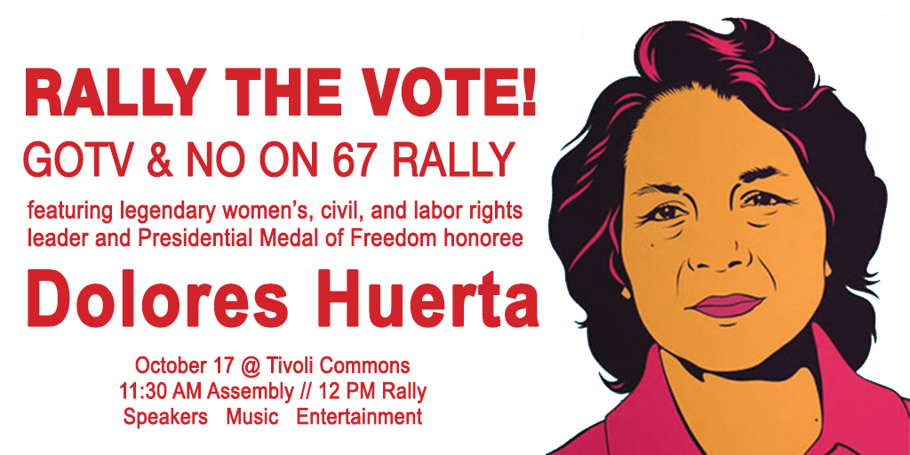 Get Into It: Rally Against Colorado’s Amendment 67 with Dolores Huerta ...