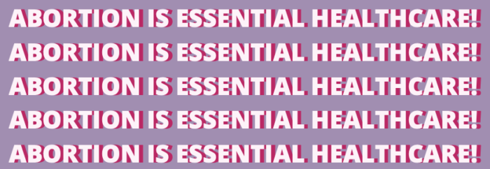 Abortion is Essential Healthcare Graphic